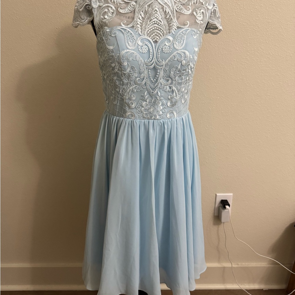 Elegant Blue Women’s Dress